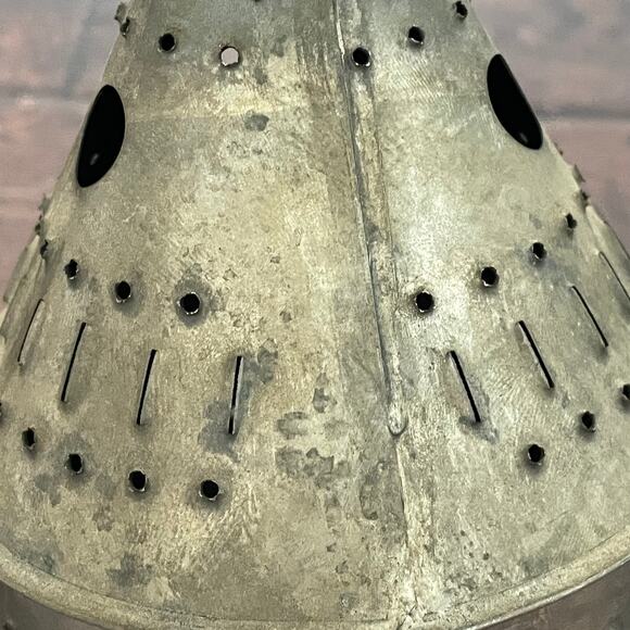 Antique Punched Tin Candle Lantern Primitive Colonial Rustic Paul Revere READ - Picture 6 of 16